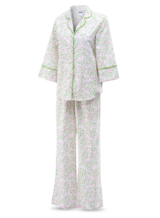 Cotton Long Pajama Set-JL005